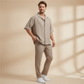 The Cuneo Men's Relaxed Shirt and Pants Set