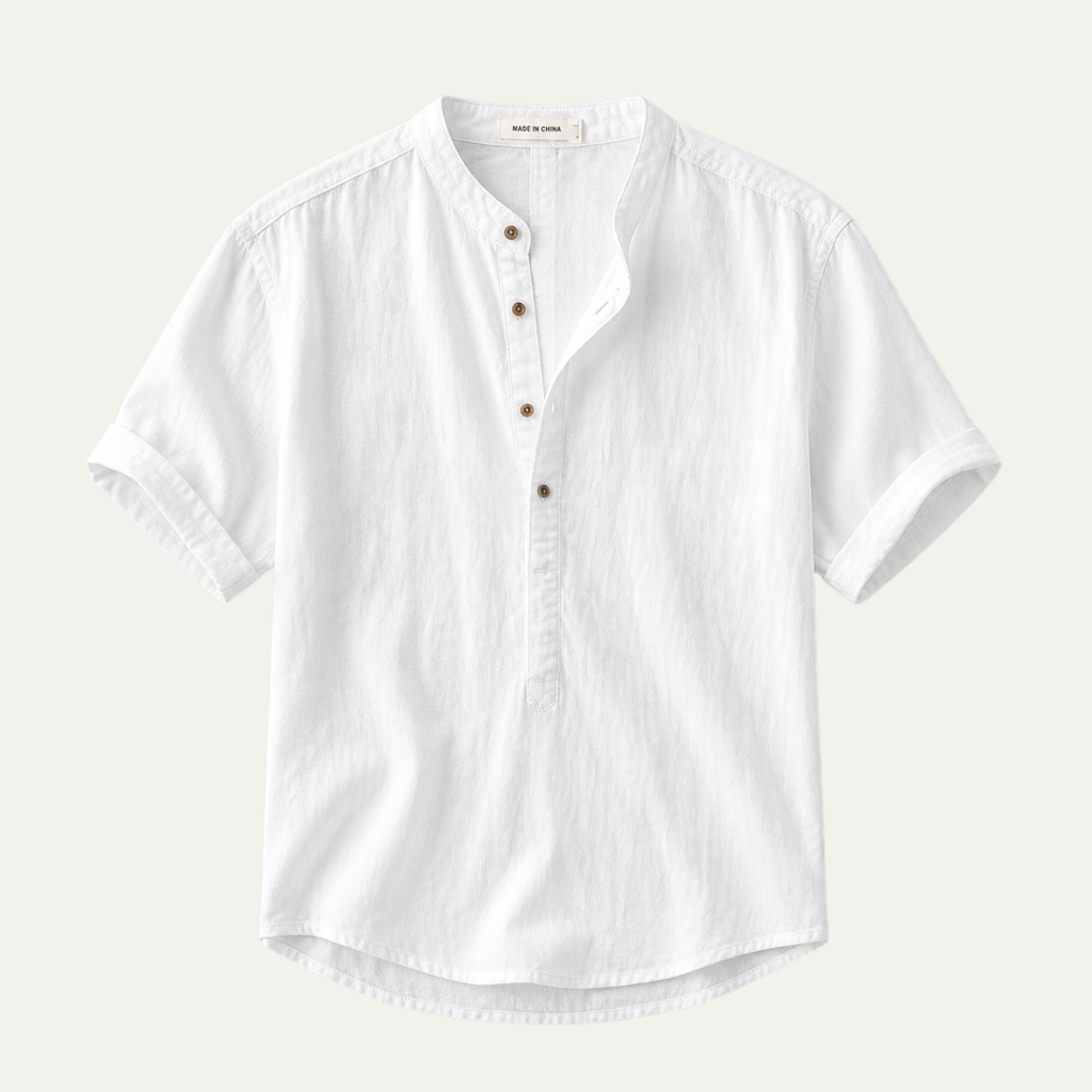 The Montclair Men’s Summer Casual Linen Shirt