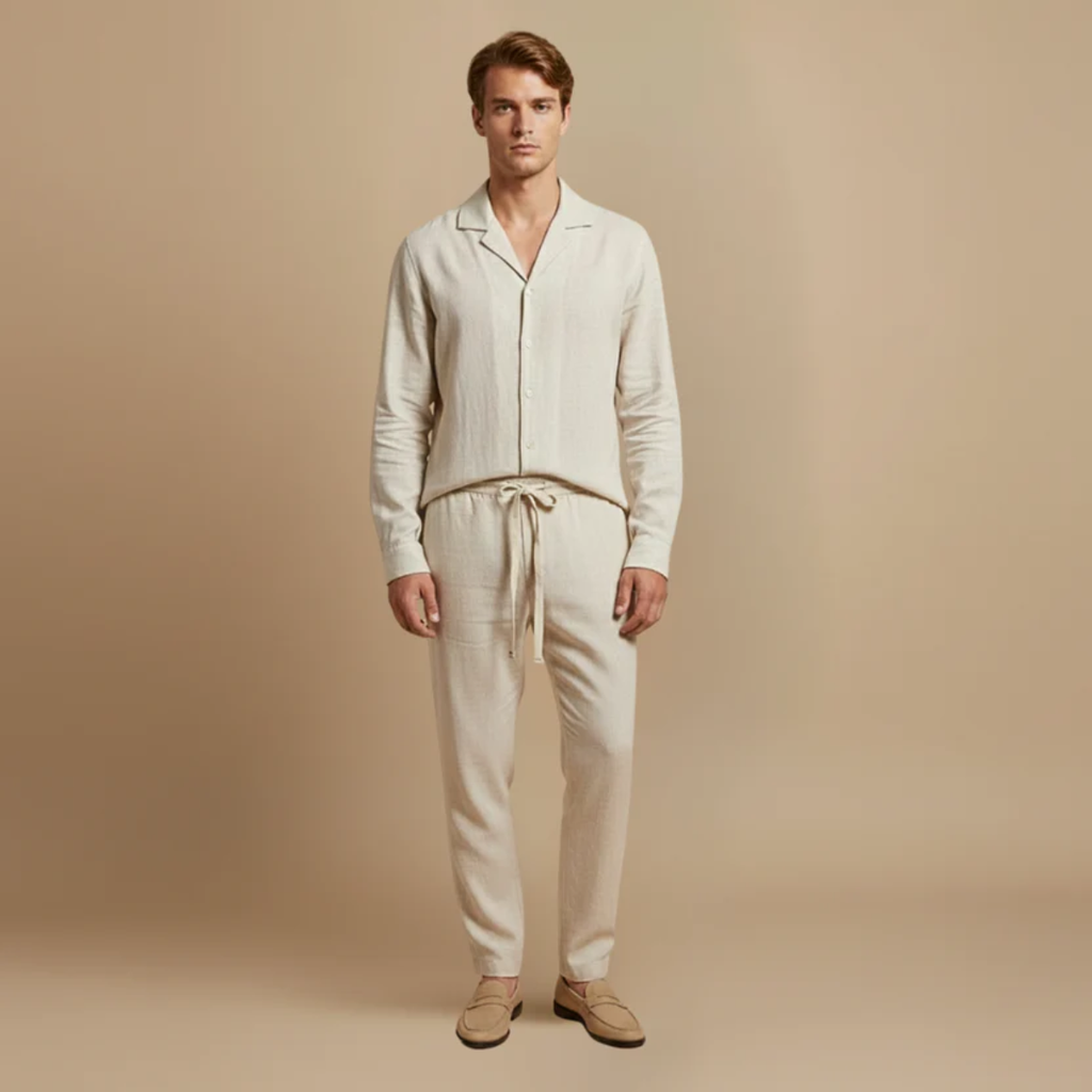 The Tortona Men's Knit Top and Pants Set