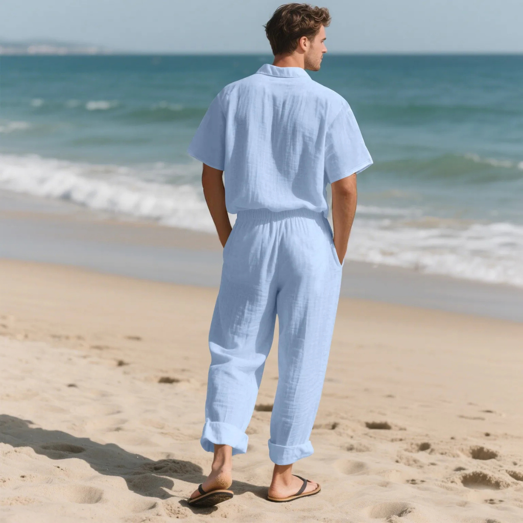 The Silvercrest Men's Lightweight Casual Two Piece – Set Shirt & Pants