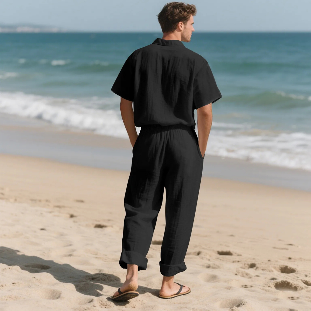 The Silvercrest Men's Lightweight Casual Two Piece – Set Shirt & Pants