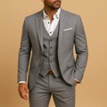 The Bristol Men’s 3 Piece Slim Fit Suit – Blazer, Waistcoat & Pants