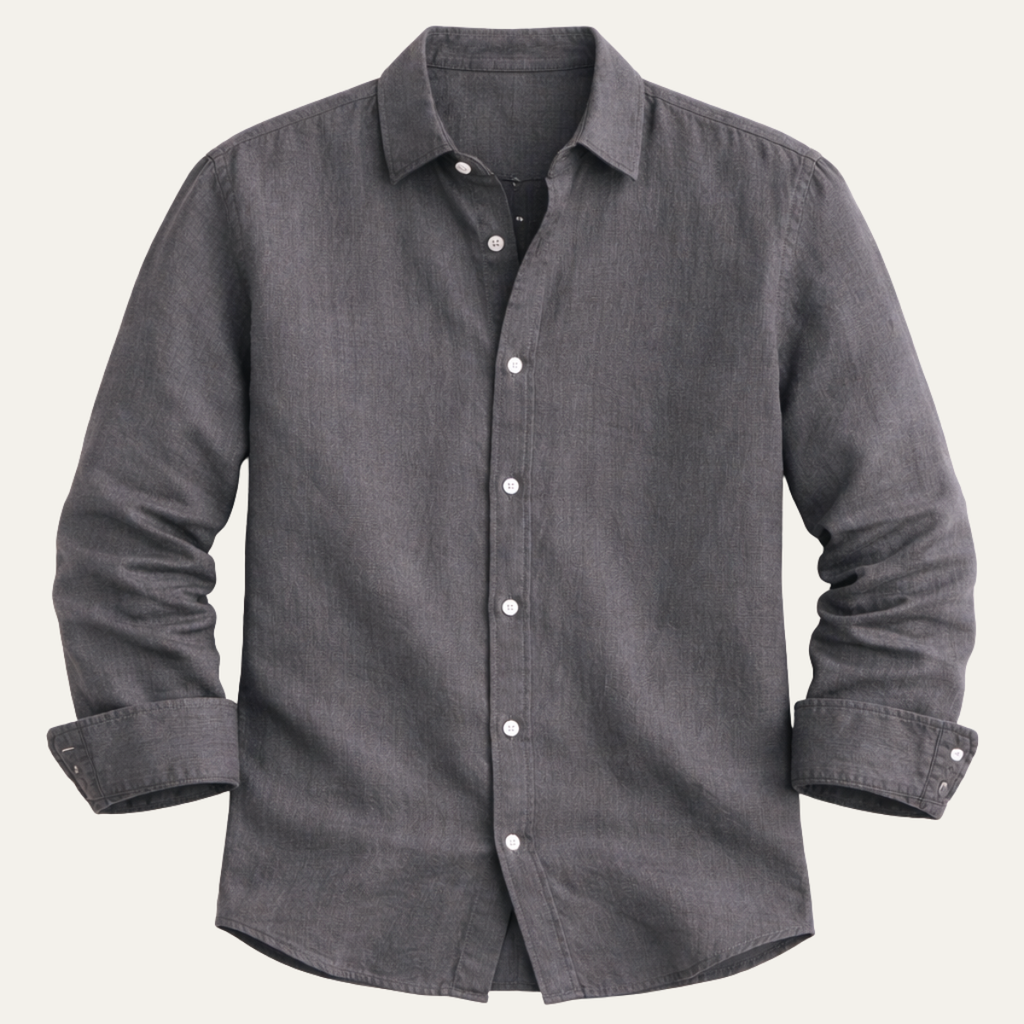 The Polignano Men’s Relaxed Button Up Linen Summer Shirt