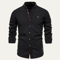 The Oakrun Men’s Slim Fit Stand Collar Business Shirt