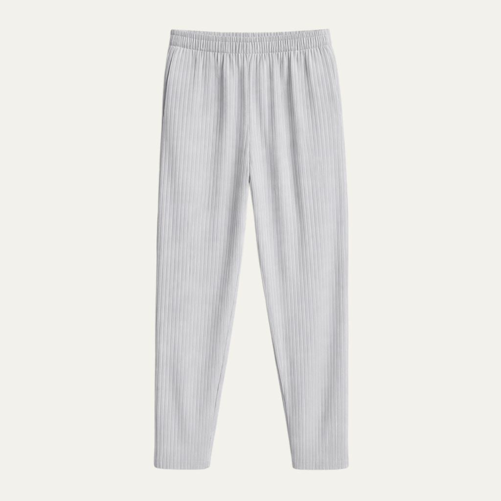 The Aldercrest Men’s Summer Pleated Ice Silk Straight Leg Pants