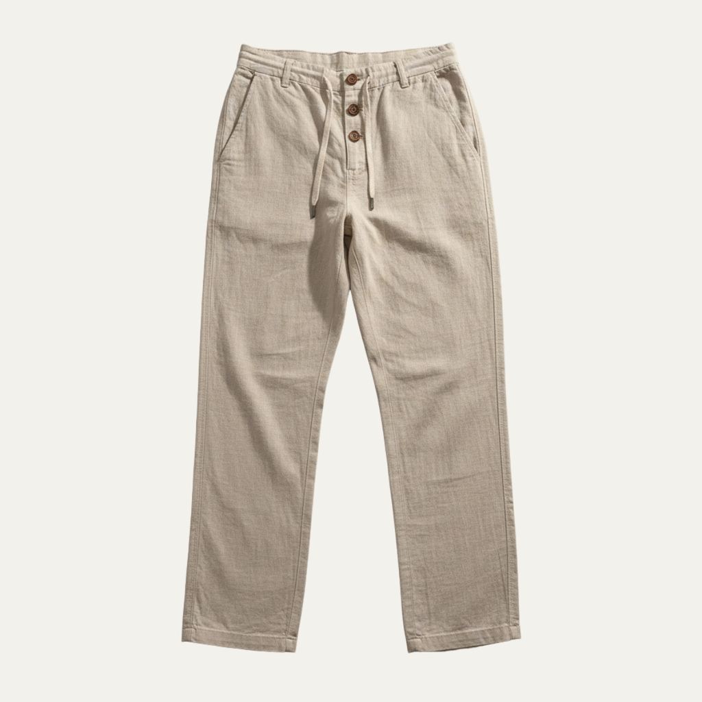 The Glenhaven Hill Men’s Breathable Straight Leg Cotton Linen Pants