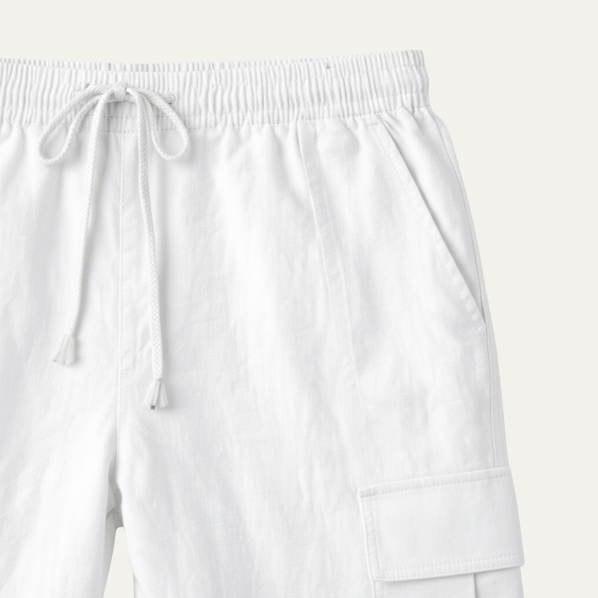 The Meadowwater Men’s Loose Fit Cotton Linen Drawstring Pants