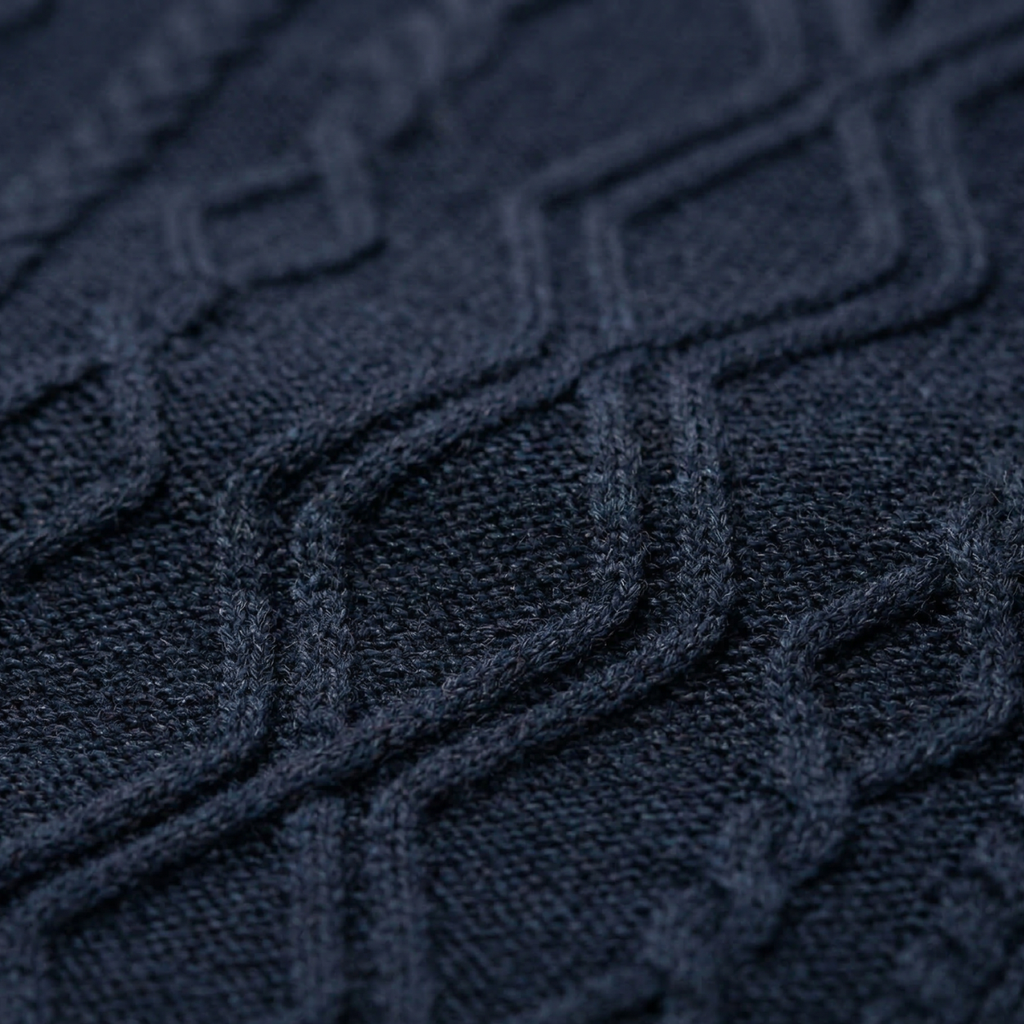 The Canazei Men’s Winter Cable Knitted V Neck Sweater Vest