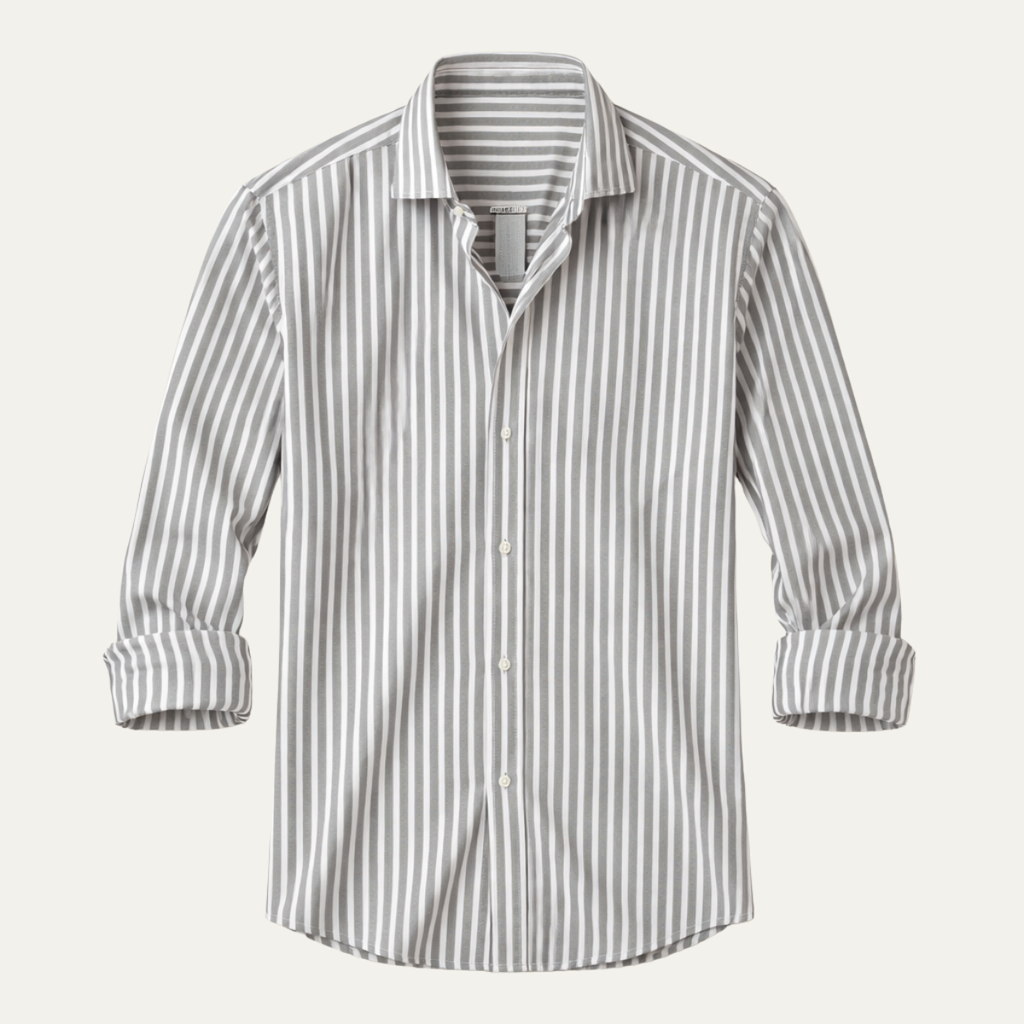 The Hilton Head Men’s Casual Smart Fit Striped Linen Shirt