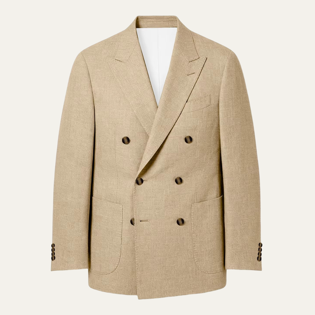 The Brixton Men’s Double Breasted Linen Blazer