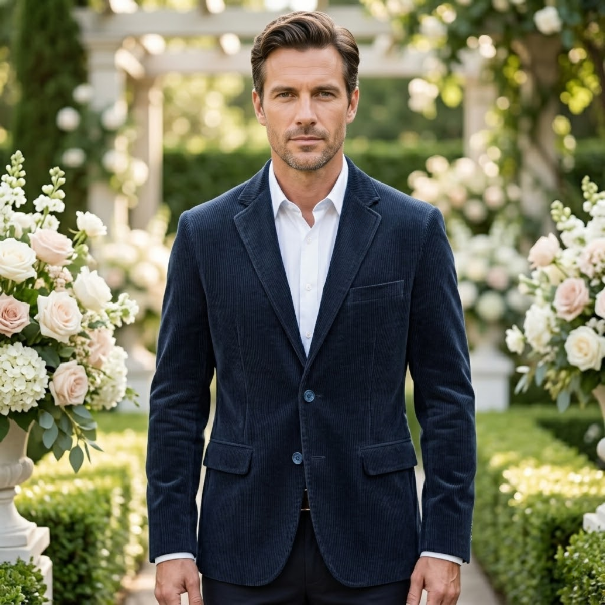 The Ridgeway Men’s Vintage Corduroy Wedding Guest Blazer