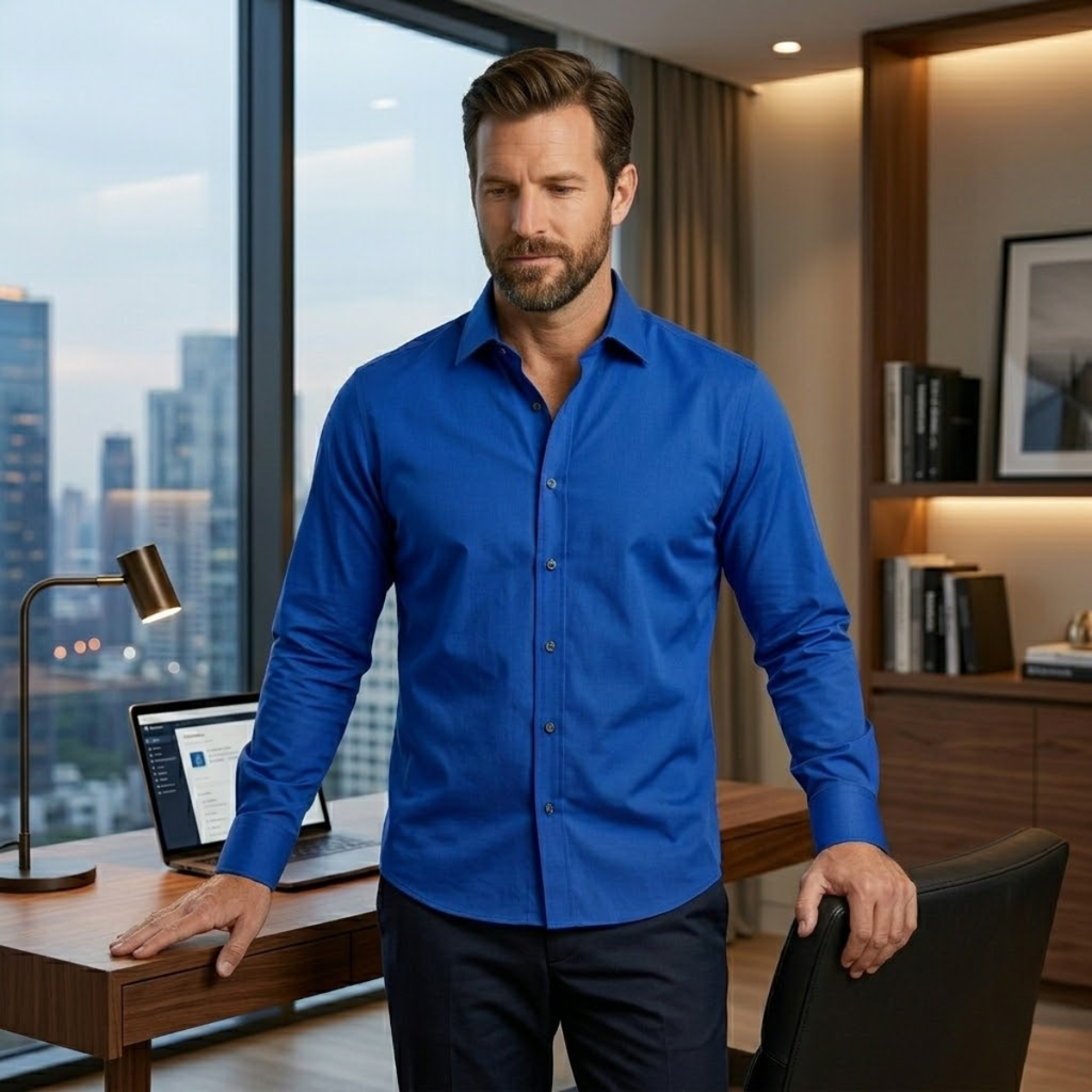 The Menaggio Men’s Stretch Casual Shirt