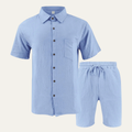 The Aspen Men’s Linen Beach Matching Set