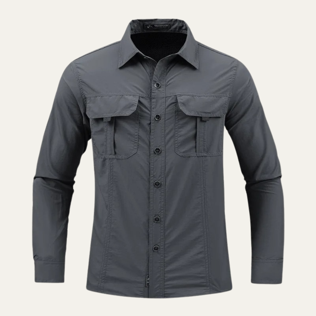 The Montbrook Men’s Tactical Multi Pocket Outdoor Cargo Shirt