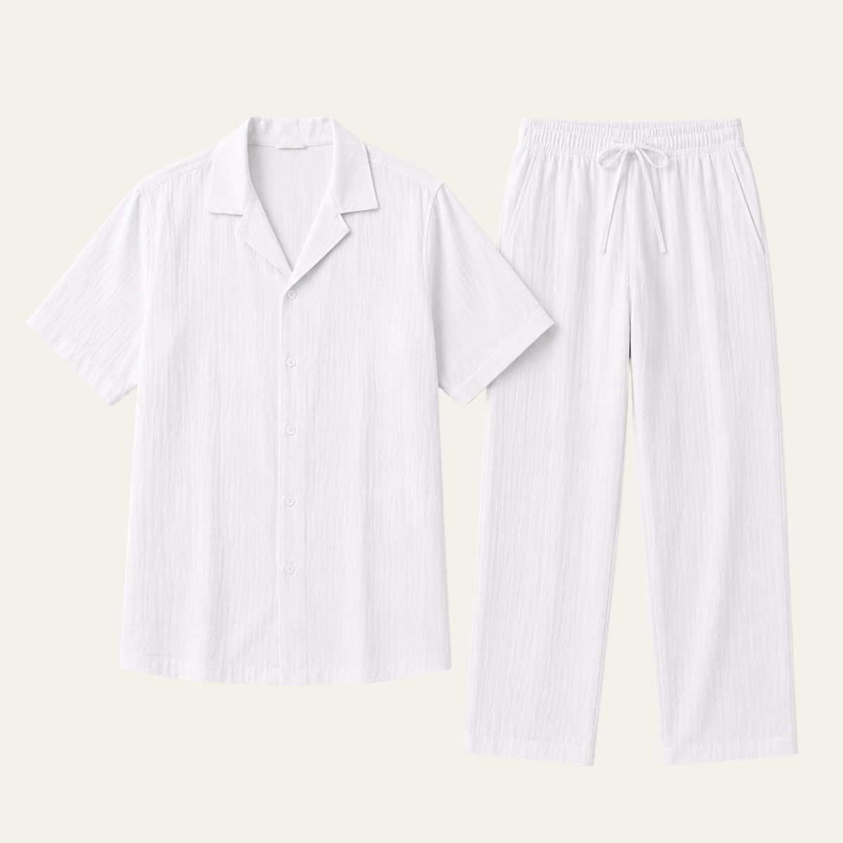 The Springdale Men’s Casual Linen Lounge Matching Set