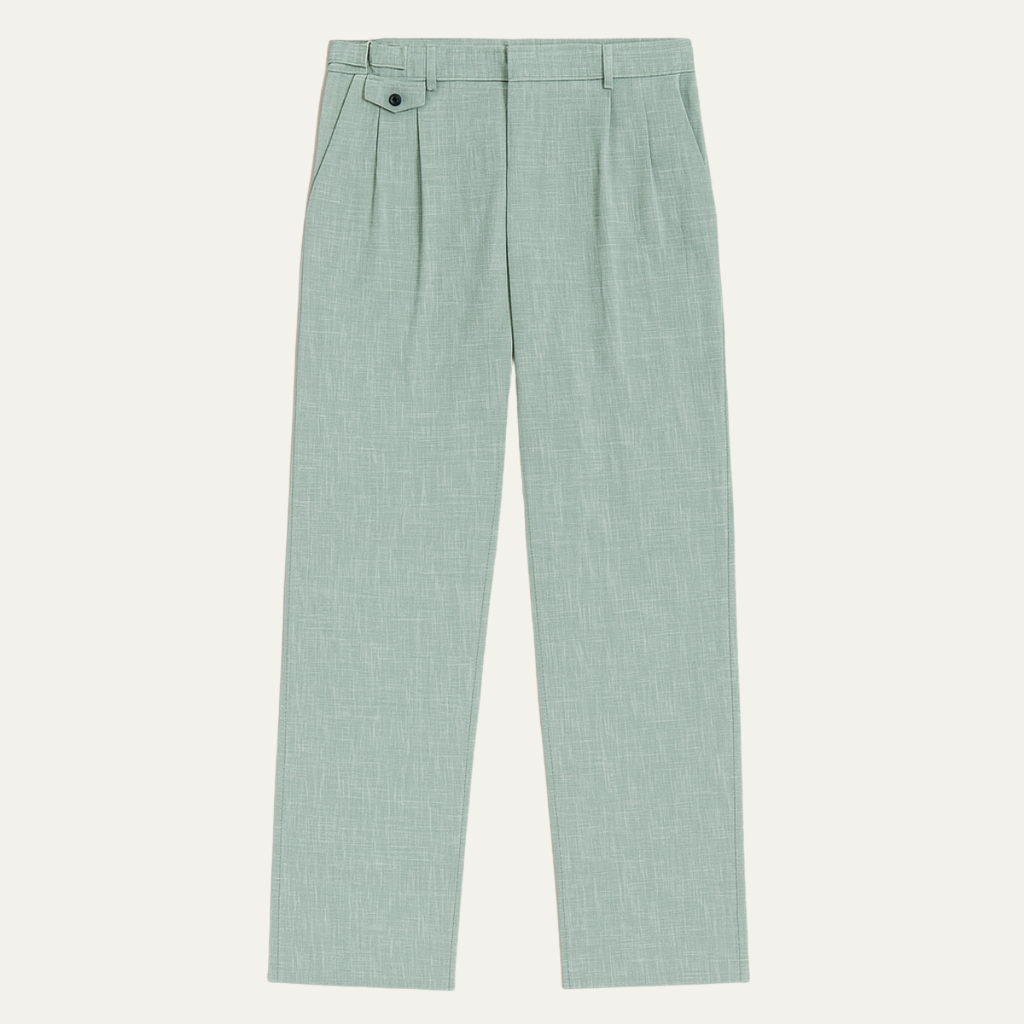 The Brisbane Men’s Tailored Casual Dress Pants with Pleated Details