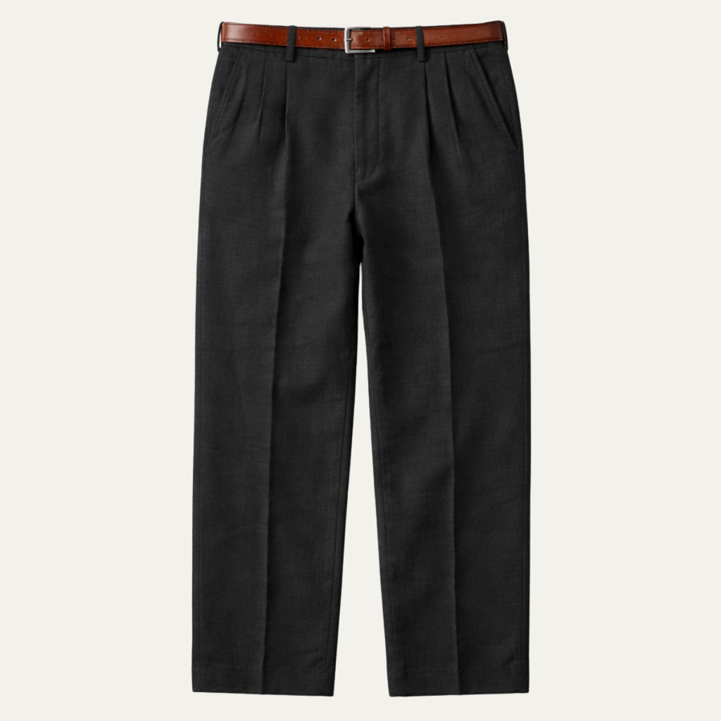 The Millhaven Men's Vintage Casual Pleated Straight Pants