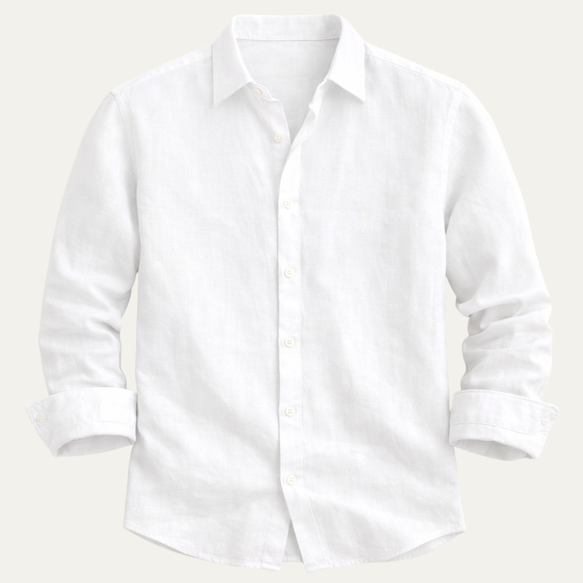 The Ostuni Men’s Solid Color Casual Linen Button Up Shirt
