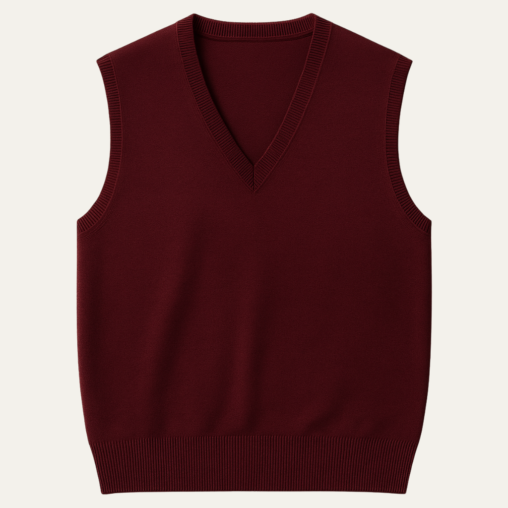 The Riverdale Men’s V Neck Sleeveless Knit Sweater Vest for Layered Look