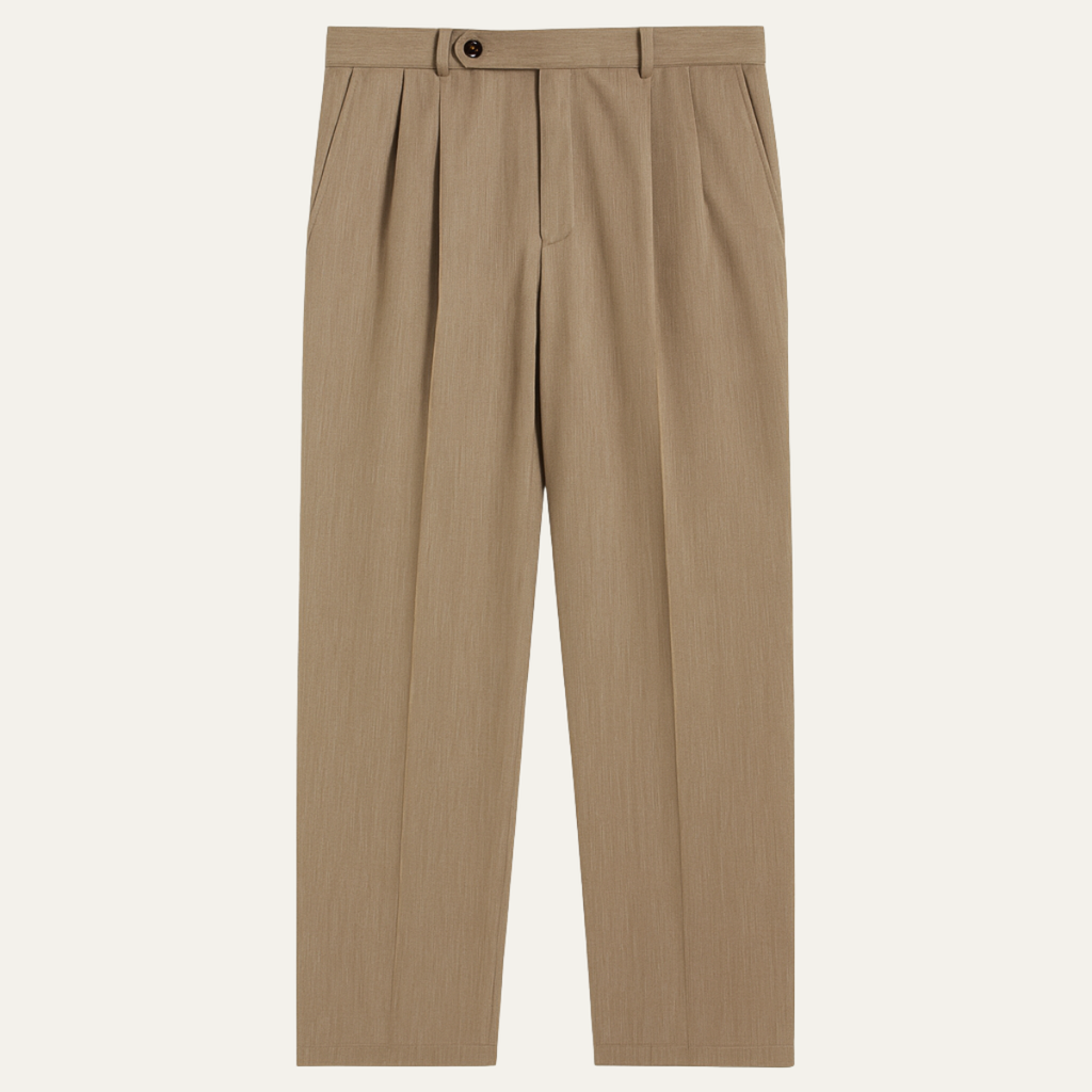 The Cottesloe Men’s Gurkha Wide Leg Pleated Smart Casual Dress Pants