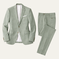 The Monopoli Men’s Turquoise Green Suit – Slim Fit Jacket Pants