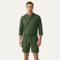 The Glenbrook Park Men’s Cotton Linen Set – Shirt & Shorts