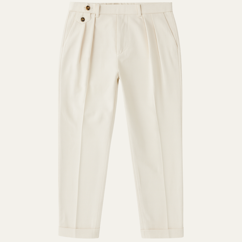 The Sunshine Coast Men’s Double Pleat Tailored Suit Smart Dress Pants