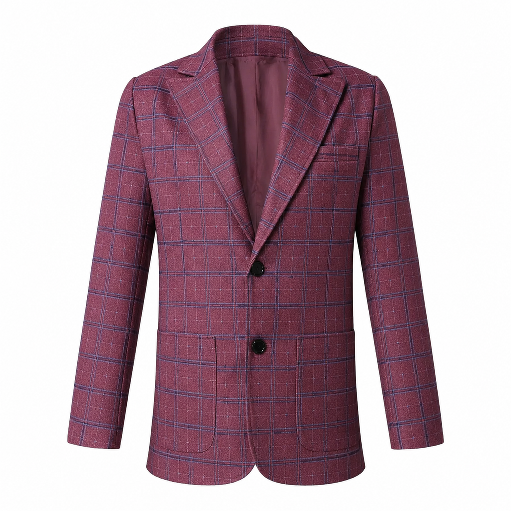 The Garda Porto Men’s Checked Double Breasted Plaid Blazer - Wedding Guest