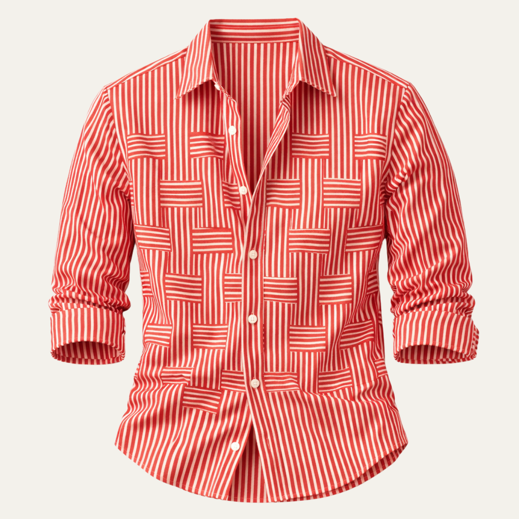The Dunhill Men’s Lightweight Striped Wrinkle Resistant Shirt