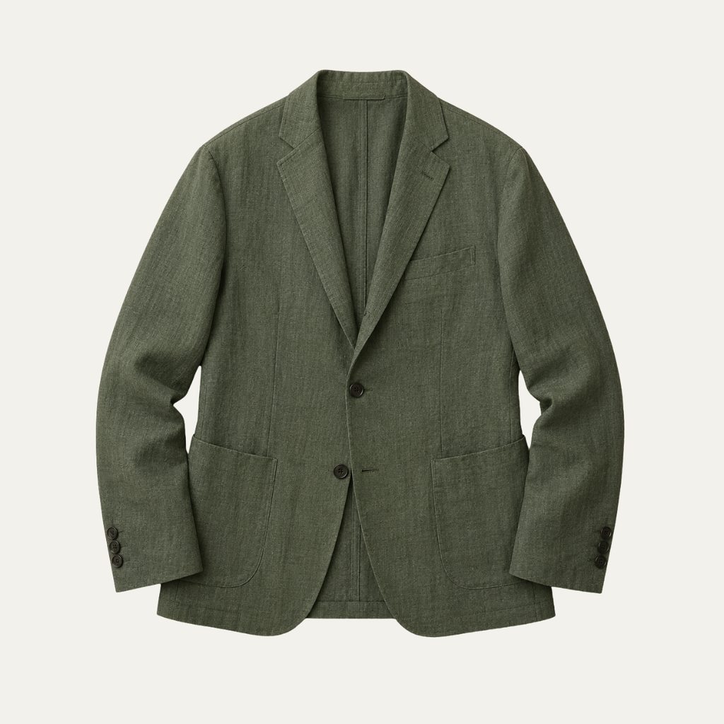 The Woodside Men’s Lightweight Linen Blazer