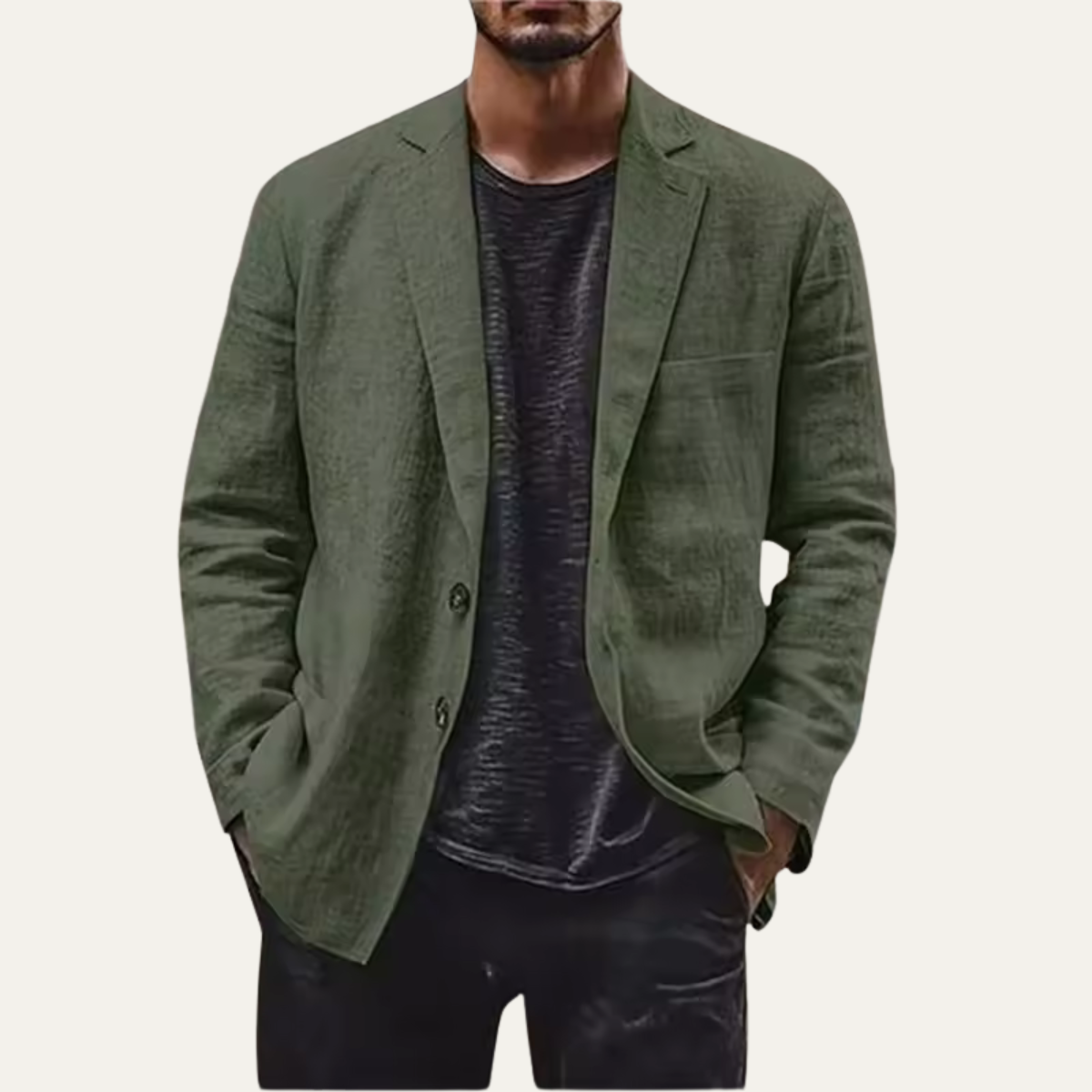 The Woodside Men’s Lightweight Linen Blazer
