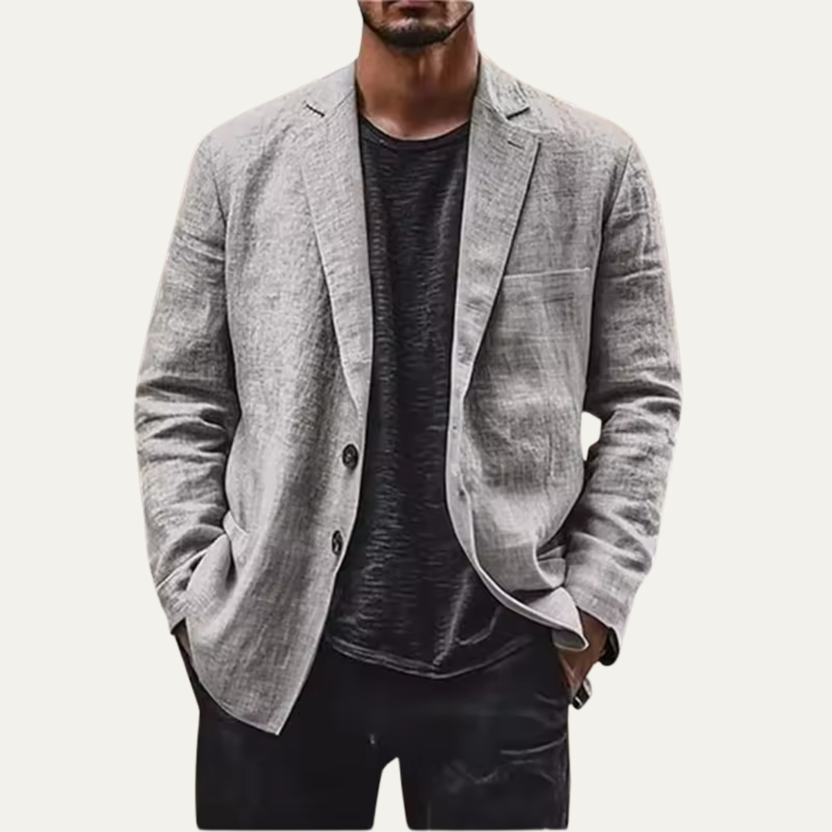 The Woodside Men’s Lightweight Linen Blazer