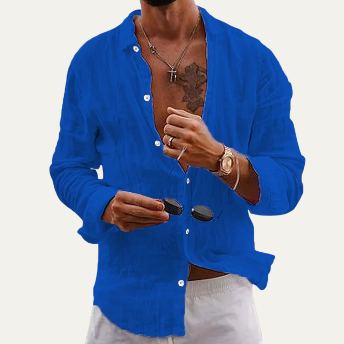 The Aspen Men’s Breathable Button Down Casual Cotton Shirt