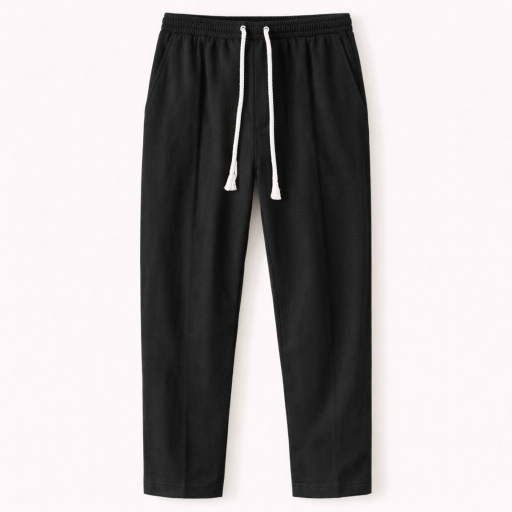 The Glenstone Men’s Lightweight Loose Fit Linen Blend Drawstring Pants