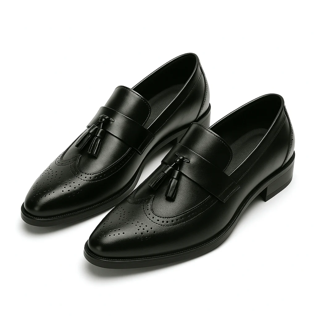 The Viareggio Men’s Leather Penny Loafers