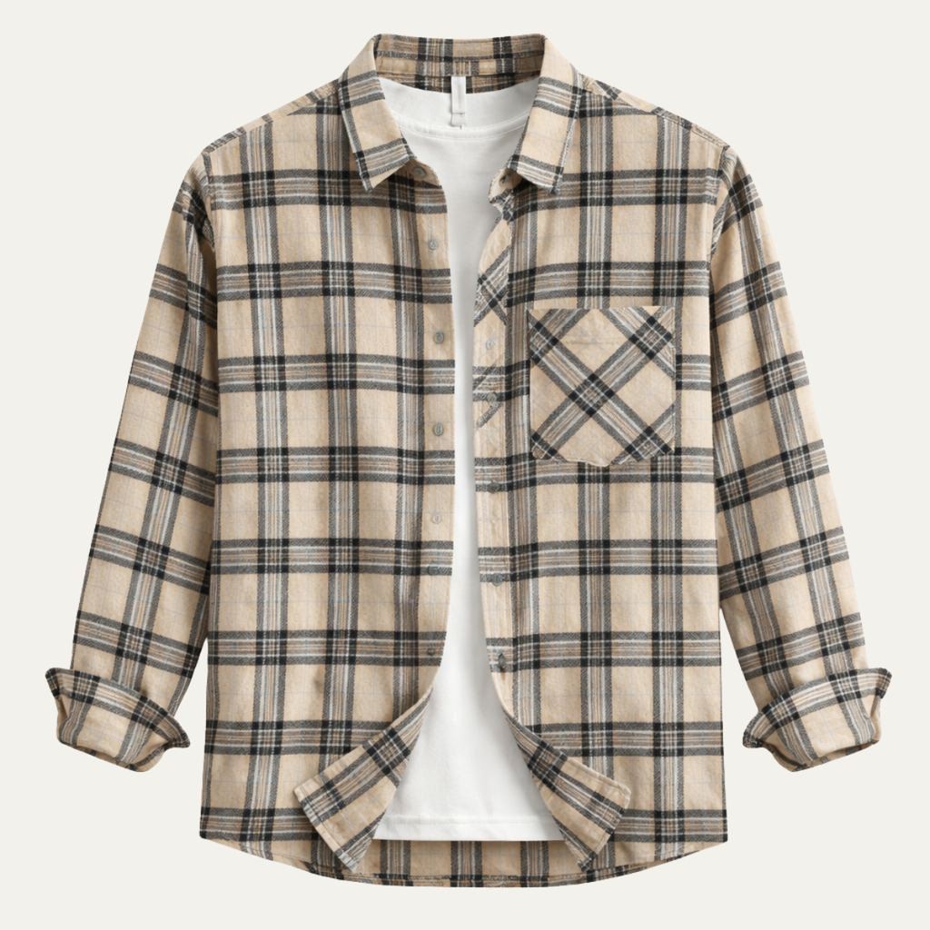 The Southgate Men’s Vintage Plaid Brushed Shirt