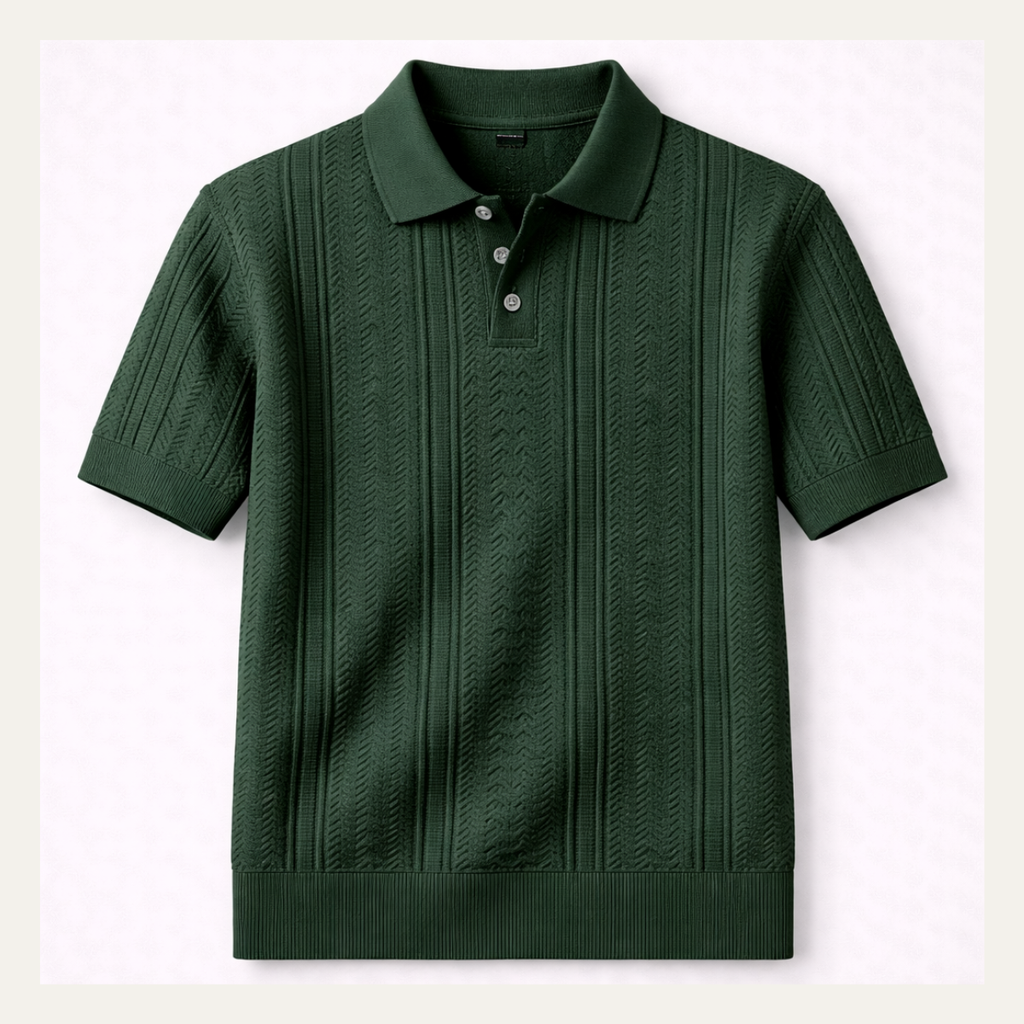 The Monopoli Men’s Breathable Business Knit Polo Shirt