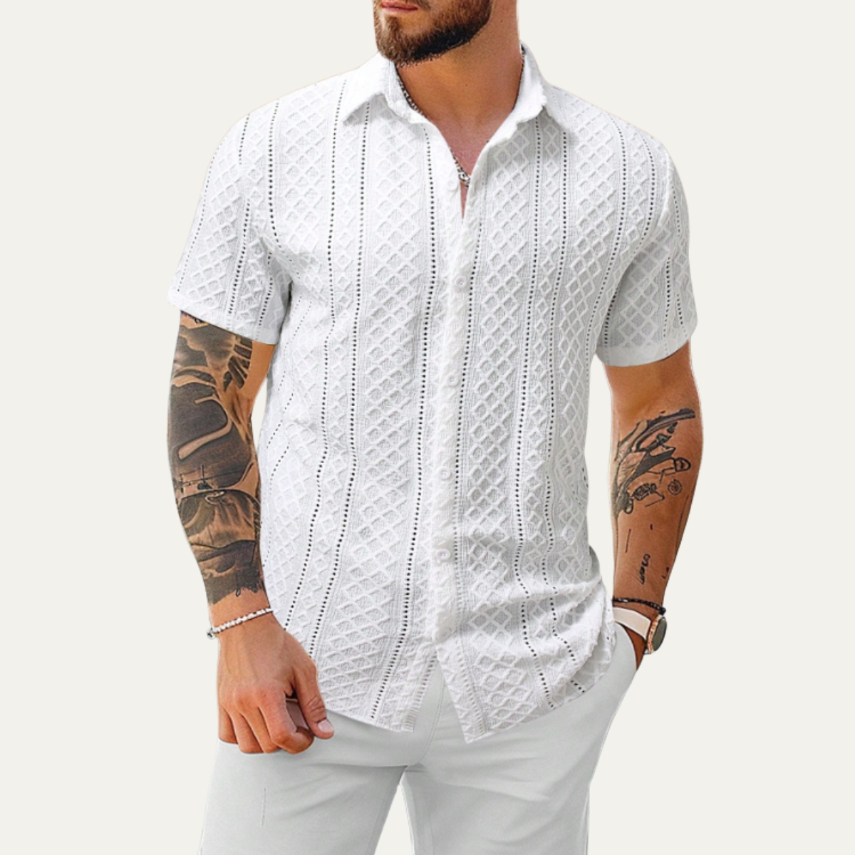 The Ashbury Men’s Smart Knit Summer Shirt