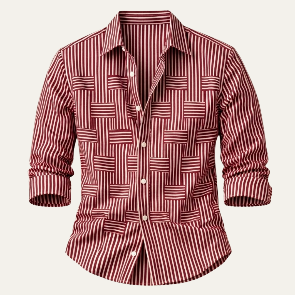 The Dunhill Men’s Lightweight Striped Wrinkle Resistant Shirt