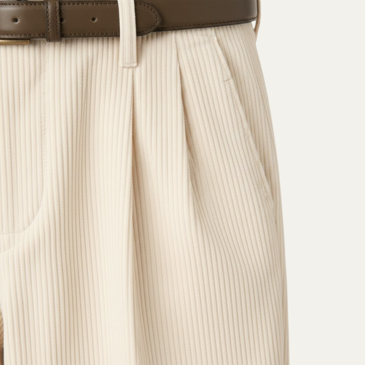 The Timberwood Men's High Waist Pleated Straight Leg Formal Pants
