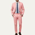 The Beverly Grove Men’s Plaid Business Wedding Suit