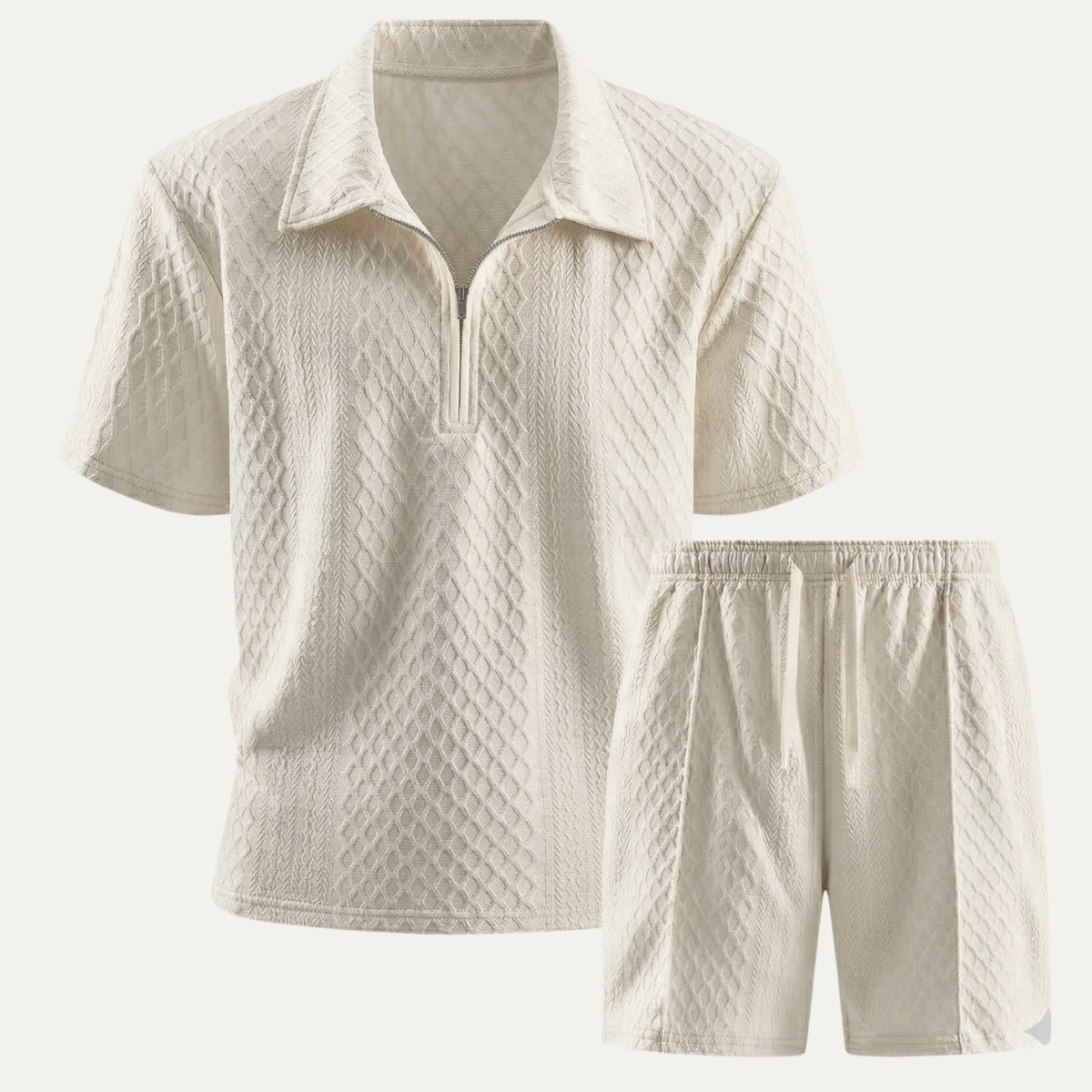 The Maplewood Men’s Casual Streetwear Set – Shirt & Shorts