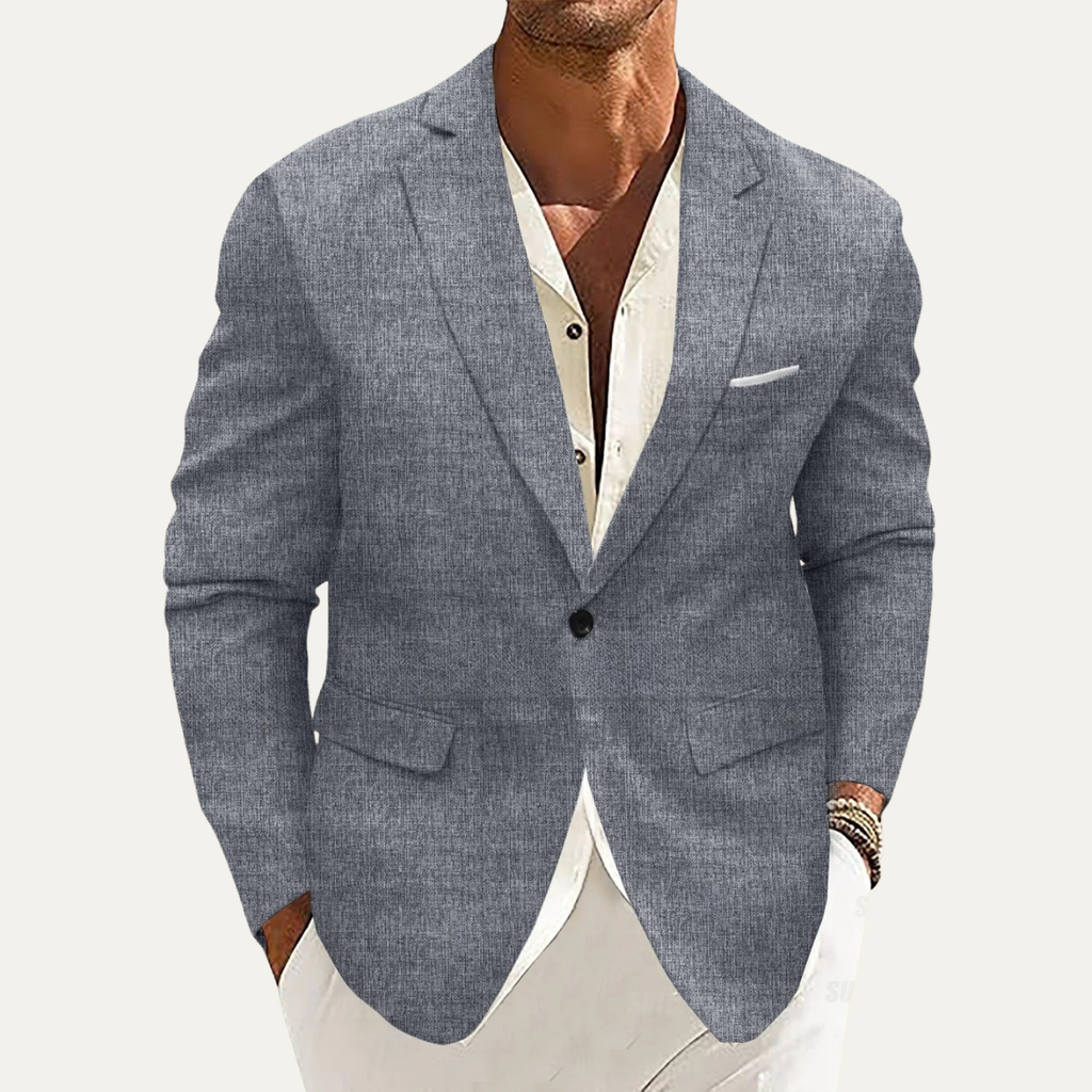 The Whitlock Men’s Linen Blazer Jacket