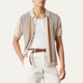 The Carmel Men’s Striped Knit Summer Shirt