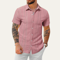 The Timberlake Ridge Men’s Casual Textured Button Up Shirt