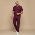 The Savigliano Men's Short Sleeve Shirt and Pants Set