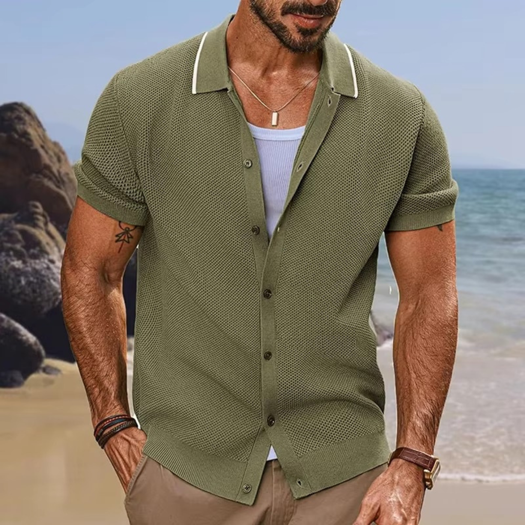 The Scottsdale Men’s Knit Summer Polo Shirt