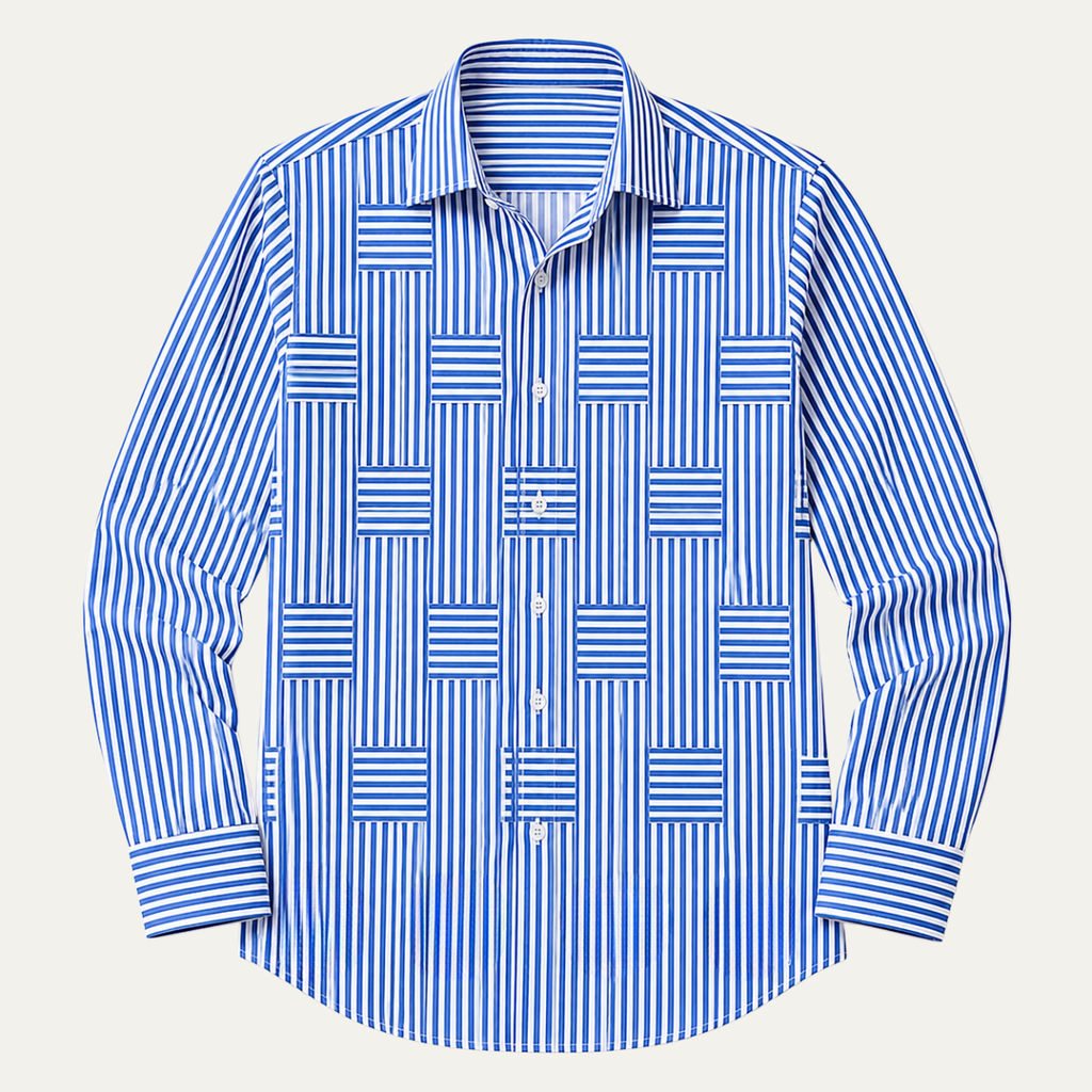 The Foxborough Men’s Casual Striped Wrinkle Resistant Shirt