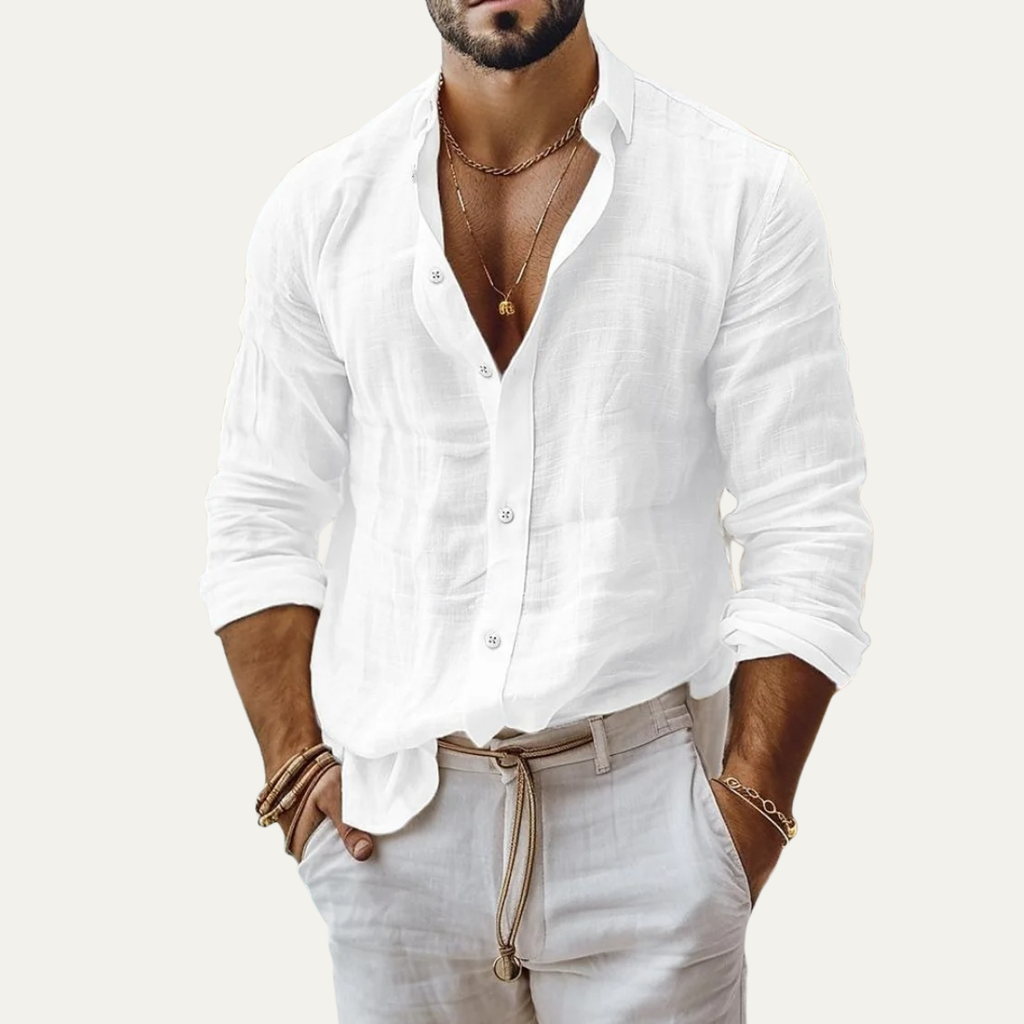 The Glenfield Men’s Linen Casual Shirt