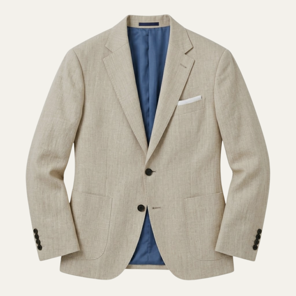 The Maddison Men’s Slim Fit Linen Blazer Jacket